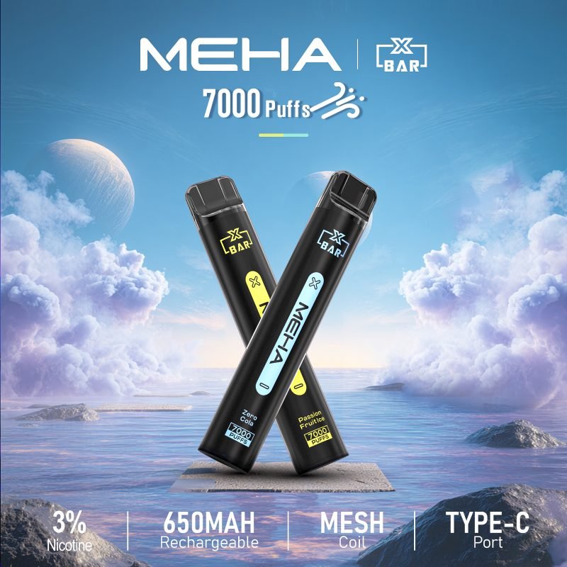 【D倉】魅嗨Meha Xbar 小黑條 7000 Puffs  買十送一